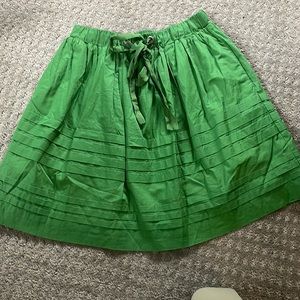 Odille green skirt from Anthropologie
